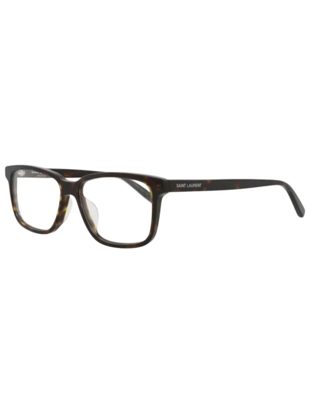 New Saint Laurent Women's Eyeglasses Square Rectangle Acetate Frame Mens Havana